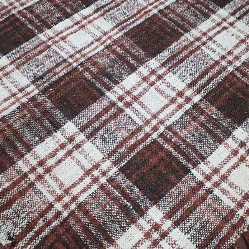 Amer Rugs Hermoppa Xan Plaid Flatweave Reversible Indoor Rectangular Accent Rug