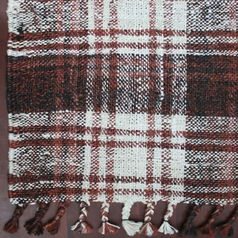 Amer Rugs Hermoppa Xan Plaid Flatweave Reversible Indoor Rectangular Accent Rug