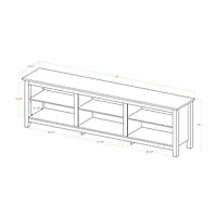 Simple Rustic Wood 70 Inch TV Stand