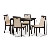 Evelyn Dining Collection 5-pc. Rectangular Dining Set