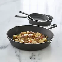 Cooks 3-pc. Cast Iron Fry Pan Set