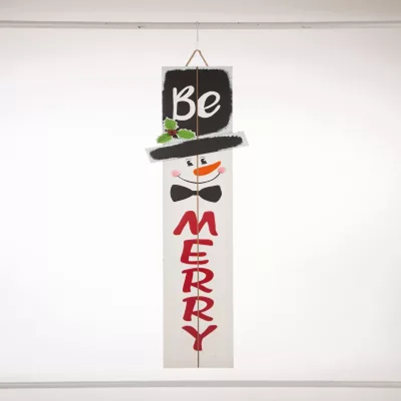 Glitzhome Christmas Porch Sign
