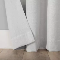 Sun Zero Channing Grommet Top Energy Saving 100% Blackout Single Curtain Panel