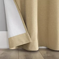 Sun Zero Channing Grommet Top Energy Saving 100% Blackout Single Curtain Panel