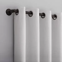 Sun Zero Channing Grommet Top Energy Saving 100% Blackout Single Curtain Panel