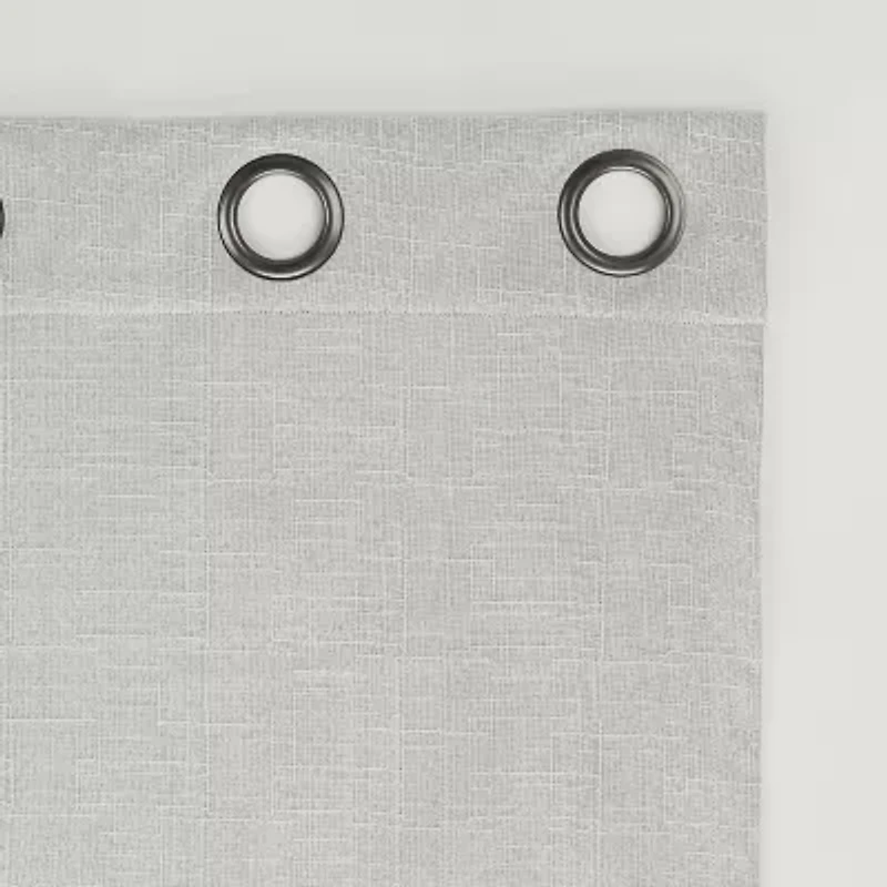 Sun Zero Channing Grommet Top Energy Saving 100% Blackout Single Curtain Panel