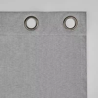 Sun Zero Channing Grommet Top Energy Saving 100% Blackout Single Curtain Panel