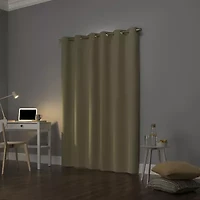 Sun Zero Cyrus Grommet Top Energy Saving 100% Blackout Single Curtain Panel