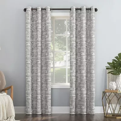 Sun Zero Parrish Grommet Top Energy Saving 100% Blackout Single Curtain Panel