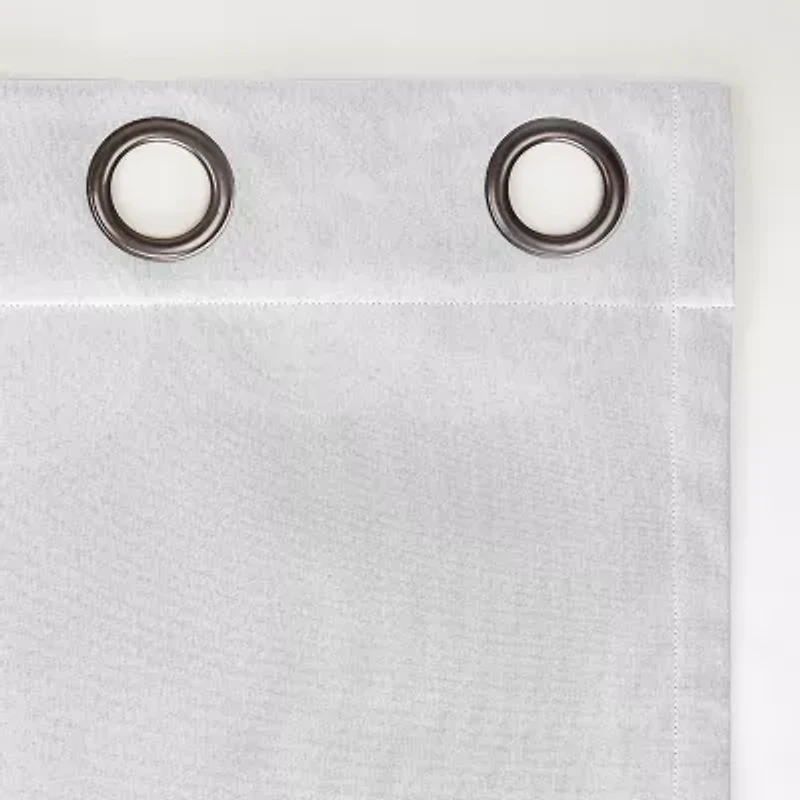 Sun Zero Tyrell Grommet Top Energy Saving 100% Blackout Single Curtain Panel