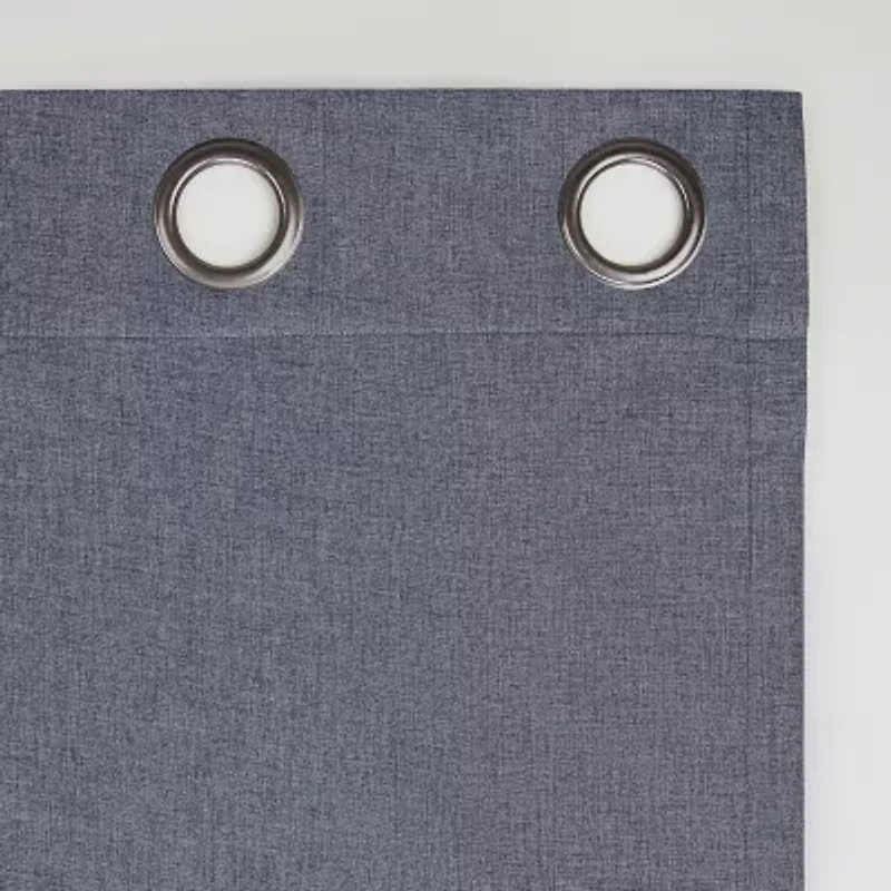 Sun Zero Tyrell Grommet Top Energy Saving 100% Blackout Single Curtain Panel