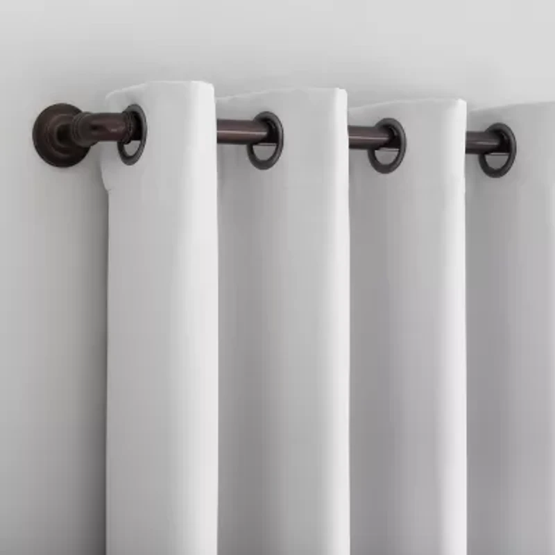 Sun Zero Tyrell Grommet Top Energy Saving 100% Blackout Single Curtain Panel