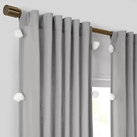Mercantile Ardmore Rod Pocket Back Tab Light-Filtering Single Curtain Panel