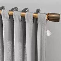 Mercantile Ardmore Rod Pocket Back Tab Light-Filtering Single Curtain Panel