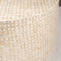 Porada Modern Gold and Ivory Coffee Table