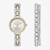Relic By Fossil Womens Two Tone 2-pc. Watch Boxed Set Zr34504set
