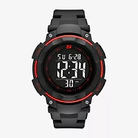 Skechers Ruhland Mens Chronograph Digital Black Strap Watch Sr1022