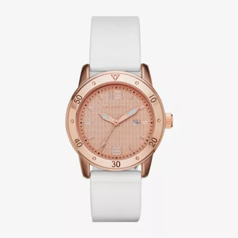 Skechers Redondo Womens White Strap Watch Sr6053