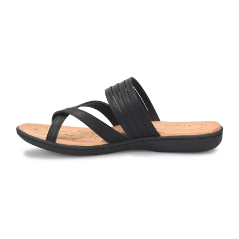 BOC by Born Womens Alisha Criss Cross Strap Flat Sandals