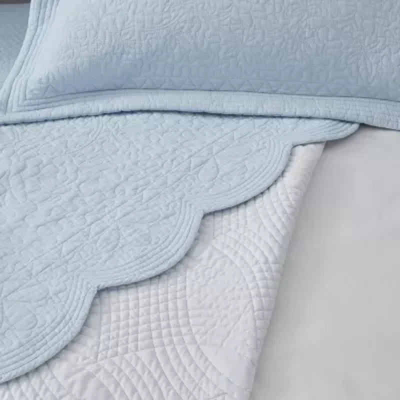 Laura Ashley Solid Trellis Daybed Cover Set