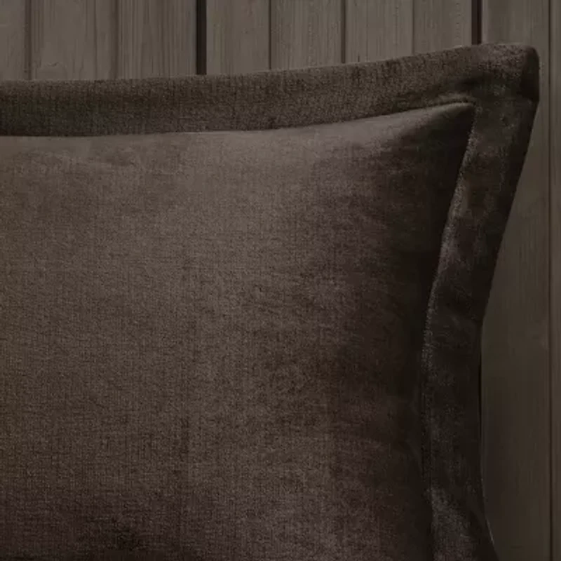 Woolrich Alton Plush to Sherpa Down Alternative Comforter Set with Throw Pillow