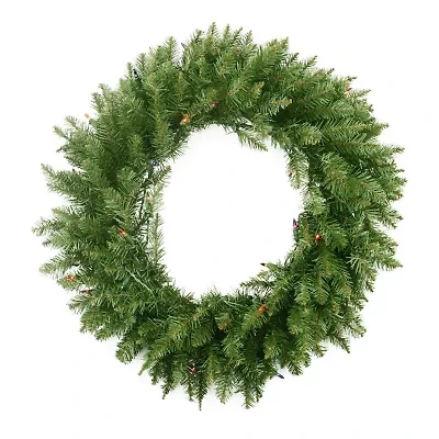 Northlight Northern Pine Artificial 24-Inch Multi Color Lights Pre-Lit Wreath