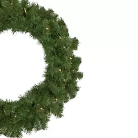 Northlight Dorchester Pine Artificial  24-Inch Clear Lights Pre-Lit Wreath