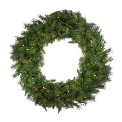 Northlight 60" Led Canyon Pine Artificial Clear Lights Pre-Lit Wreath