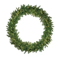Northlight Northern Pine Led Artificial 48-Inch Warm White Lights Pre-Lit Wreath