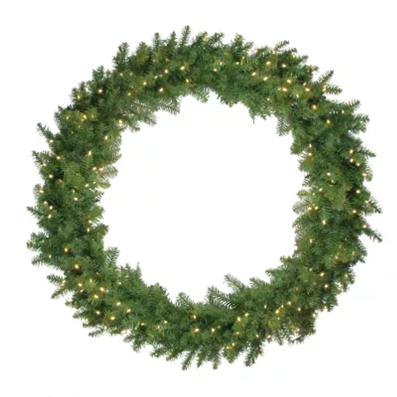 Northlight Northern Pine Led Artificial 48-Inch Warm White Lights Pre-Lit Wreath