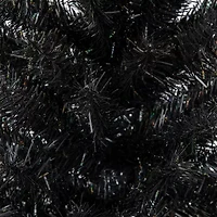 Northlight Holographic Brown Slim Artificial Tinsel Unlit 4 Foot Christmas Tree