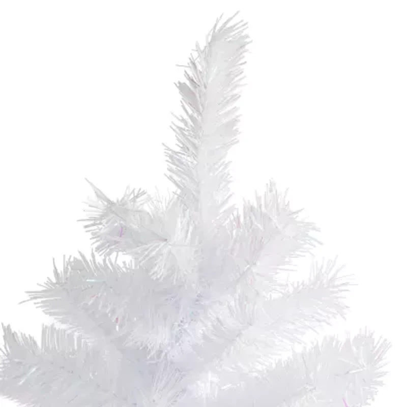 Northlight Icy White Iridescent Artificial Unlit 3 Foot Spruce Christmas Tree