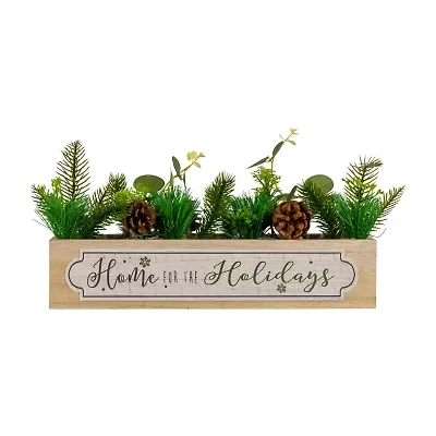 Northlight 13.75" Home For The Holidays Candle Holder Christmas Tabletop Decor