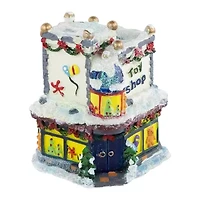 Northlight "4"" Glittered Snowy Toy Shop Building" Christmas Village