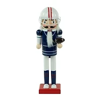 Northlight 14" Red And White Wooden Football Player Christmas Nutcracker