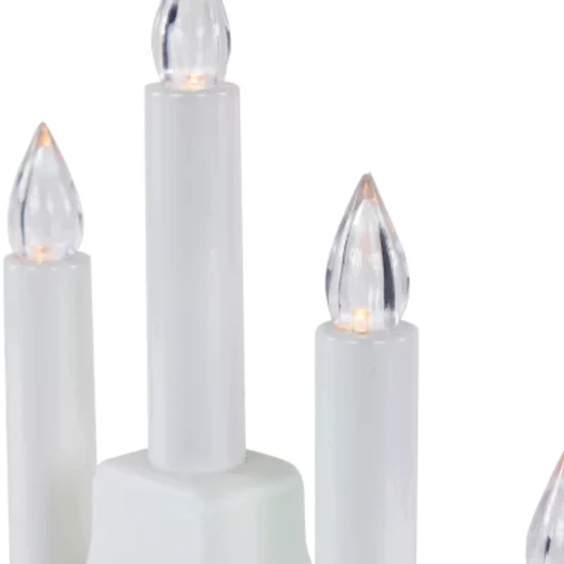 Northlight 13.5" Pre-Lit Led 7-Tier White Candelabra Christmas Tabletop Decor