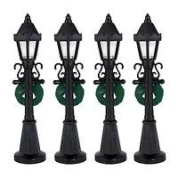Northlight 4.75" Street Lamps Display Pieces 4-pc. Christmas Village