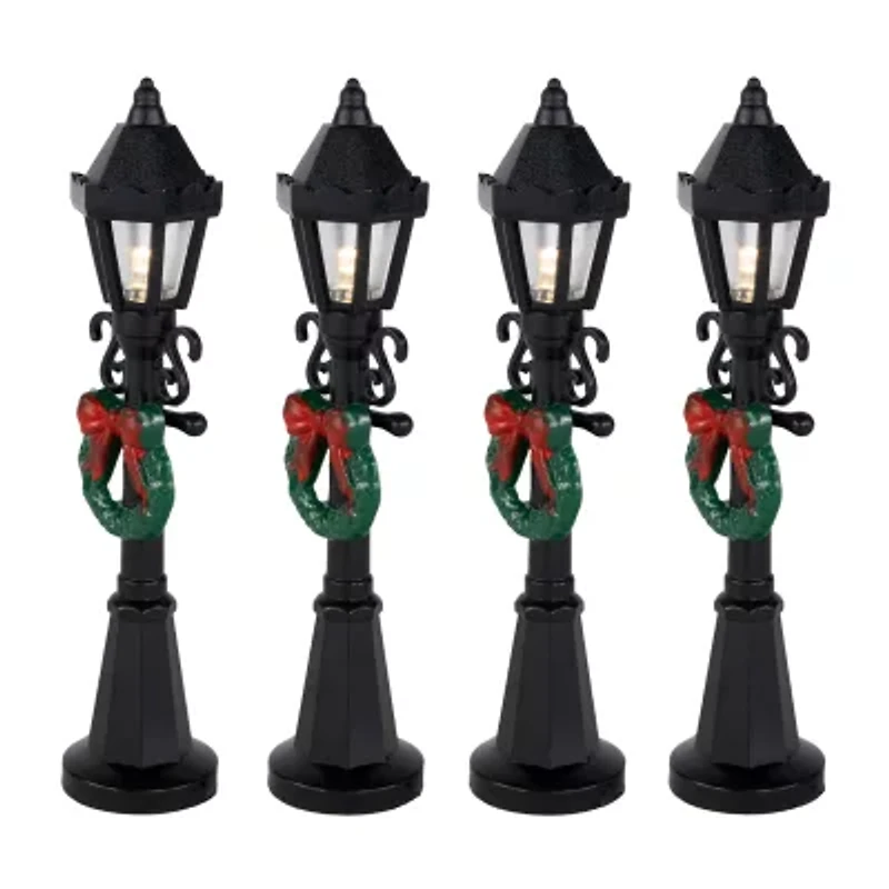 Northlight 4.75" Street Lamps Display Pieces 4-pc. Christmas Village