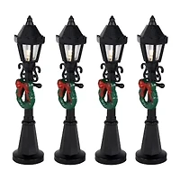 Northlight 4.75" Street Lamps Display Pieces 4-pc. Christmas Village