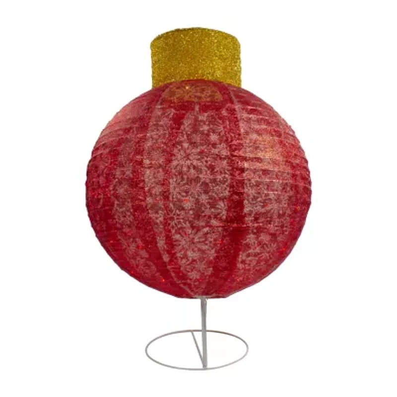Northlight 38" Led Twinkling Red Tinsel Decoration Christmas Ornament