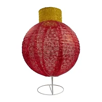 Northlight 38" Led Twinkling Red Tinsel Decoration Christmas Ornament