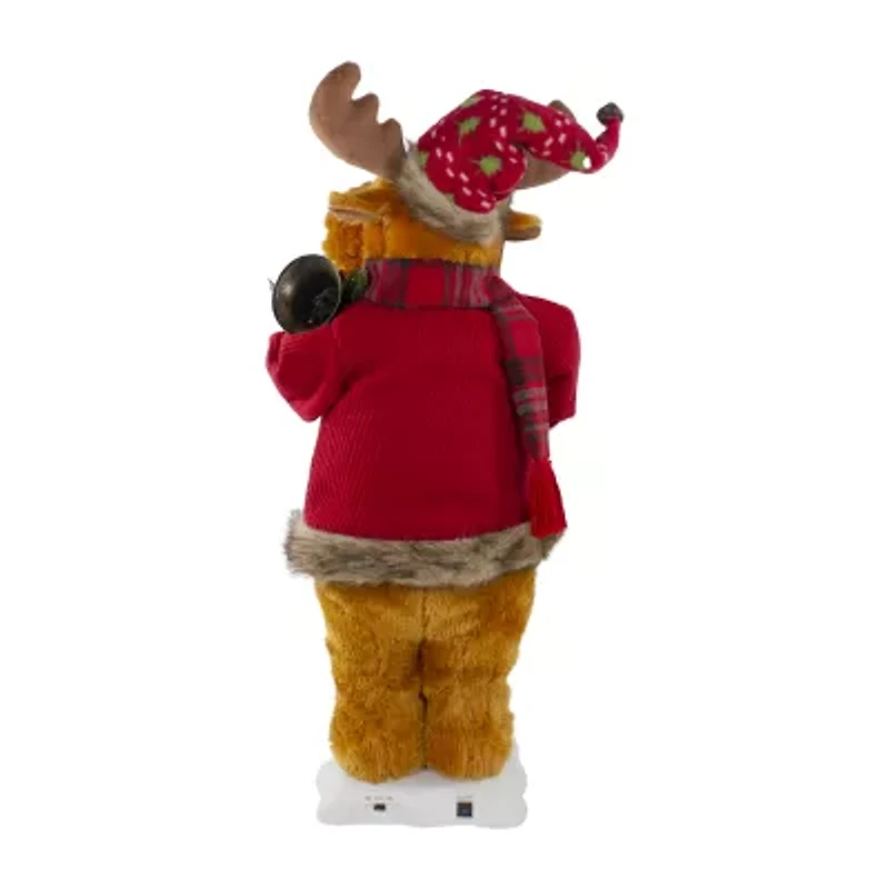 Northlight 24" Animated Musical Moose Christmas Figurine