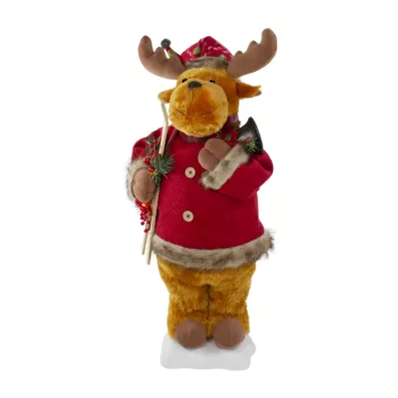 Northlight 24" Animated Musical Moose Christmas Figurine