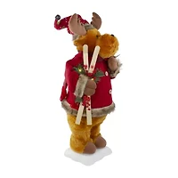 Northlight 24" Animated Musical Moose Christmas Figurine
