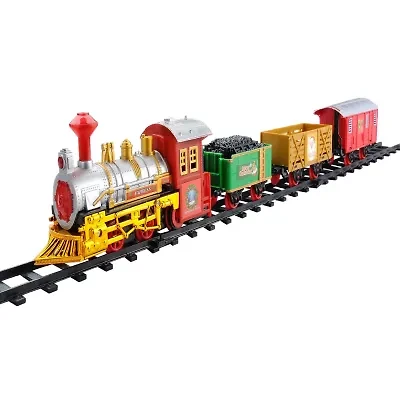 Northlight Battery Operated And Animated Express Train Set With Sound 12-pc. Christmas Tabletop Decor