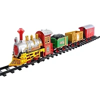 Northlight Battery Operated And Animated Express Train Set With Sound 12-pc. Christmas Tabletop Decor