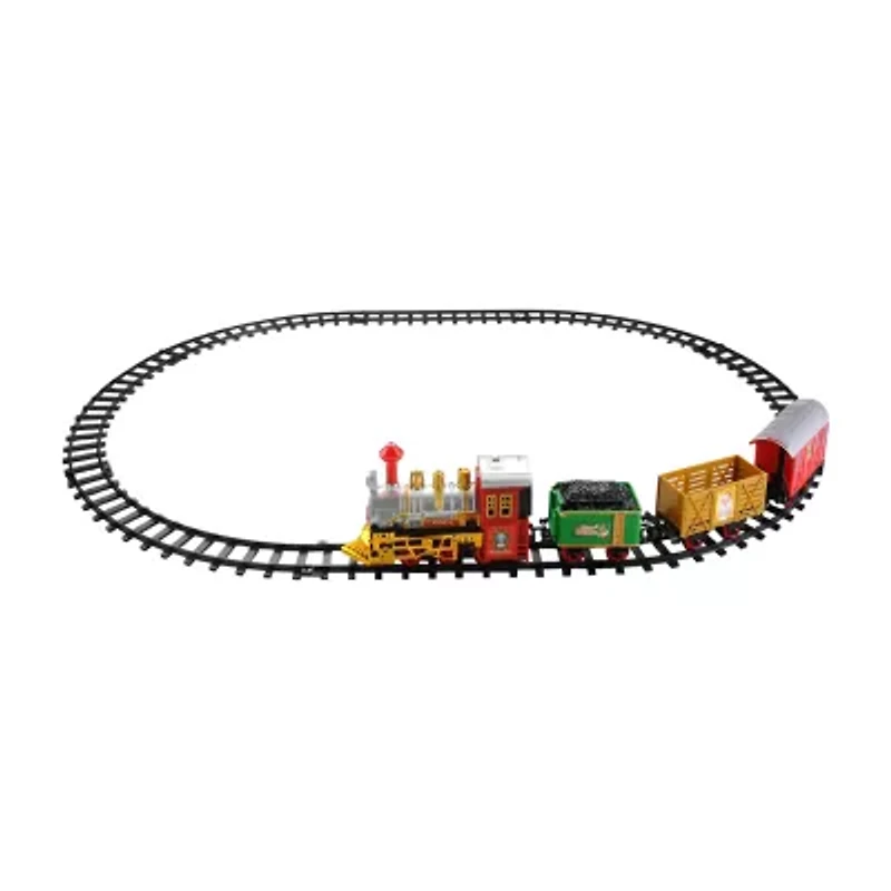 Northlight Battery Operated And Animated Express Train Set With Sound 12-pc. Christmas Tabletop Decor
