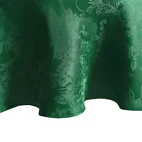 Elrene Home Fashions Poinsettia Elegance Round/Oval Tablecloth