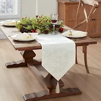 Elrene Home Fashions Poinsettia Elegance Table Runner