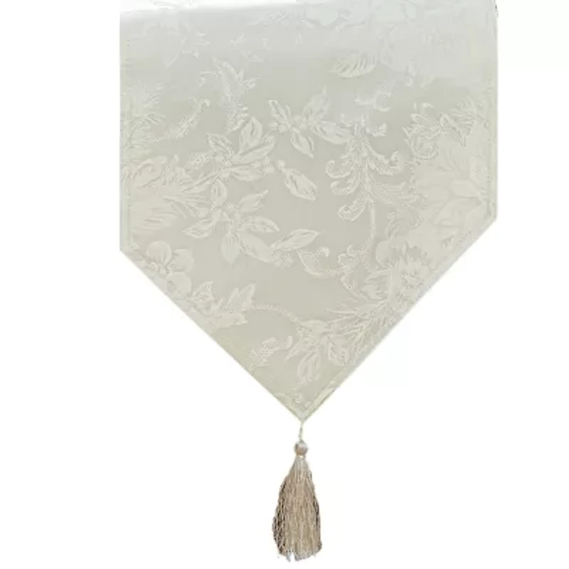 Elrene Home Fashions Poinsettia Elegance Table Runner